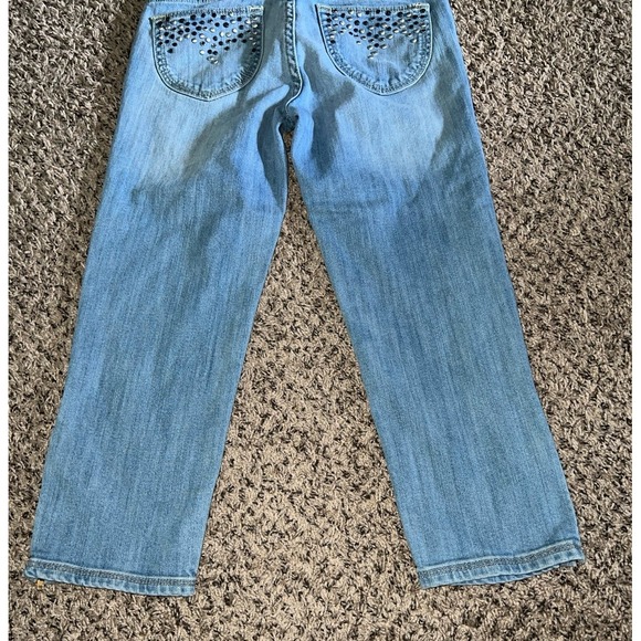 Vintage Jordache Women's 80's light wash jean capri zippers on the ankles size 4 - Picture 6 of 12